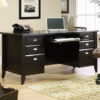 executive office desk with pull-out keyboard tray