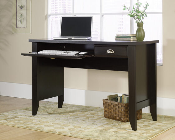 computer desk with keyboard tray