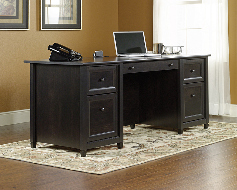 Sauder Edge Water® Executive Desk 409042 | Estate Black®