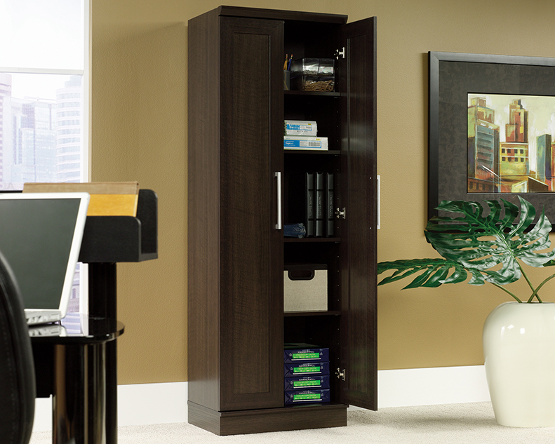  Sauder HomePlus Storage Cabinet, Salt Oak Finish