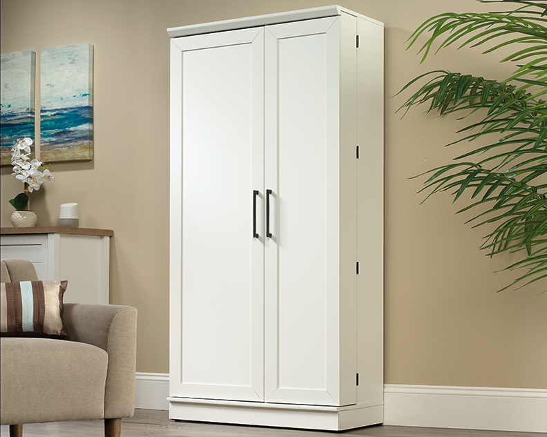 Sauder HomePlus Storage Cabinet in Soft White