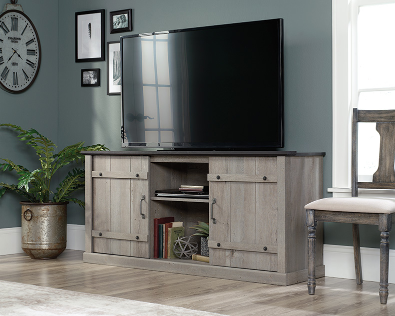 Sauder Home Entertainment Lintel Oak TV Credenza With, 41% OFF