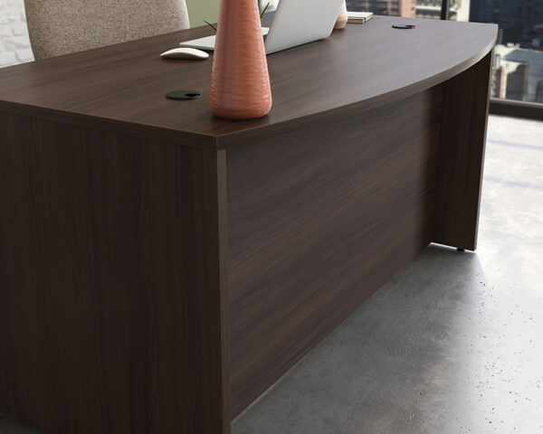 60" Bowfront Executive Desk in Noble Elm - Image 5