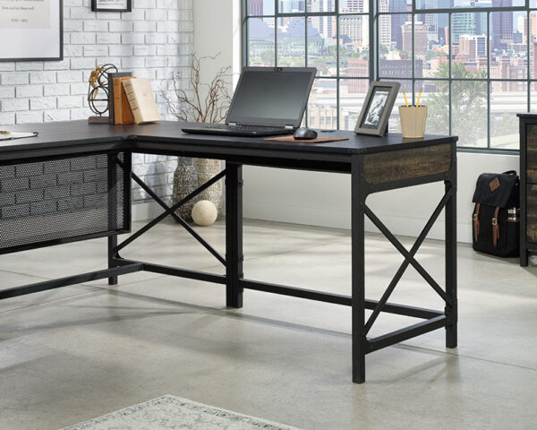 42" Commercial Desk Return in Carbon Oak