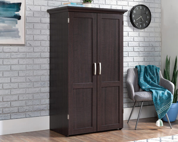 Craft or Office Armoire in Dakota Oak